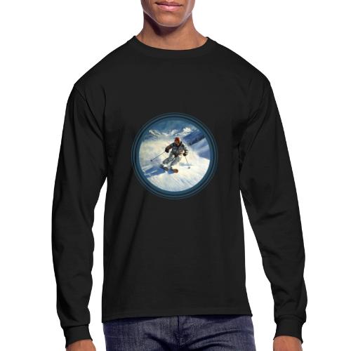 Skiing Power Moves - Men's Long Sleeve T-Shirt