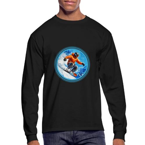 Snowboarding Motion - Men's Long Sleeve T-Shirt