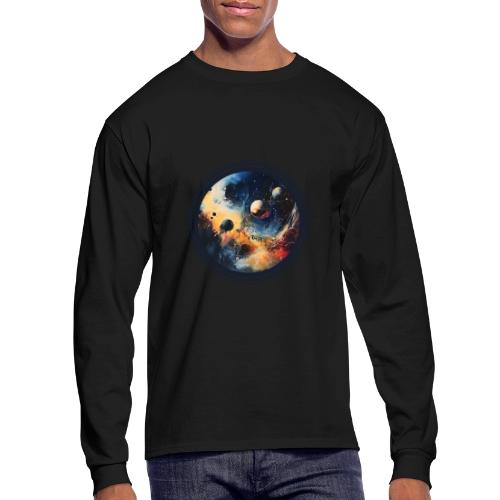Chaotic Color Planets - Men's Long Sleeve T-Shirt
