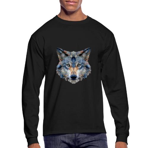 Wolf: Chromatic Wild Gaze - Men's Long Sleeve T-Shirt
