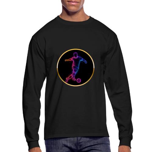 Neon Soccer Flow - Men's Long Sleeve T-Shirt