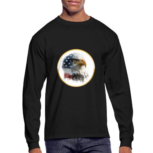 USA: Patriot Wing Emblem - Men's Long Sleeve T-Shirt