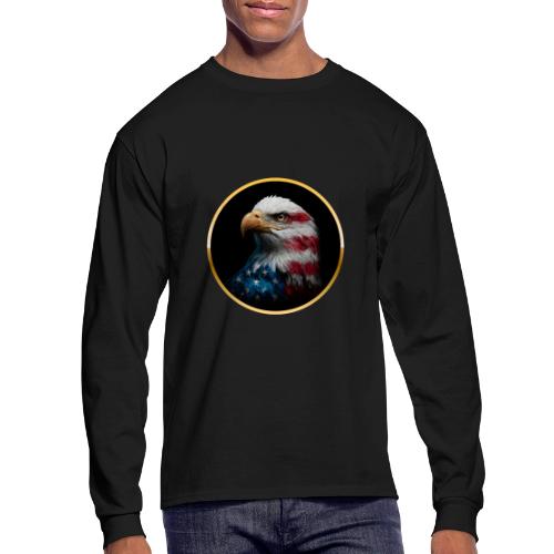USA: Liberty Emblem - Men's Long Sleeve T-Shirt
