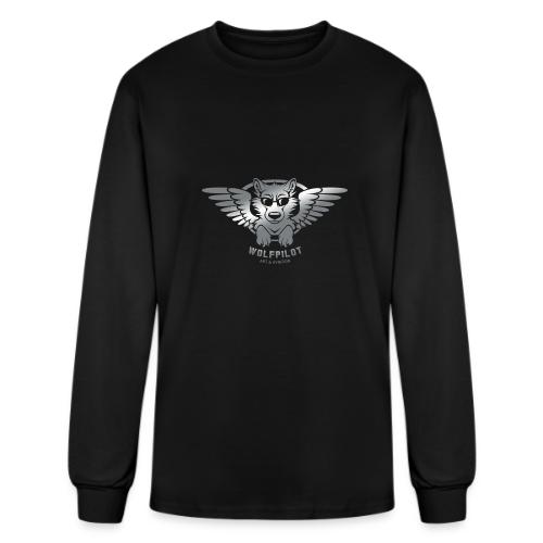 Wolfpilot Logo Silver - Men's Long Sleeve T-Shirt