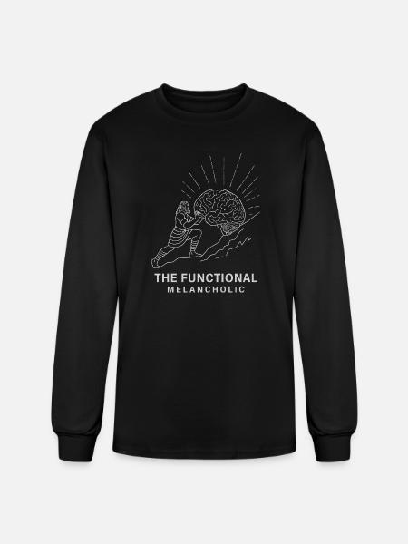 The Functional Melancholic - Men's Long Sleeve T-Shirt - black