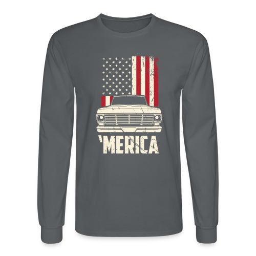 'Merican F100 Truck Men's T-Shirt - Men's Long Sleeve T-Shirt