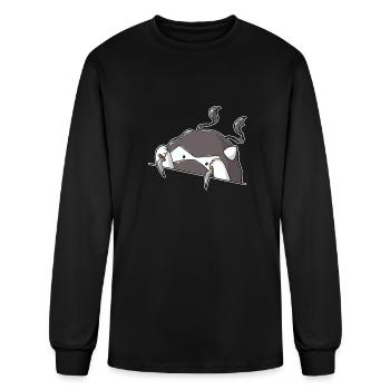 Cat DnD Rogue - Men's Long Sleeve T-Shirt - black - Front