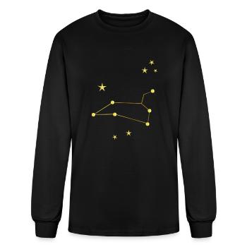 Leo Sign - Men's Long Sleeve T-Shirt - black - Front