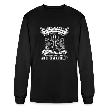 air defense artillery - Men's Long Sleeve T-Shirt - black - Front
