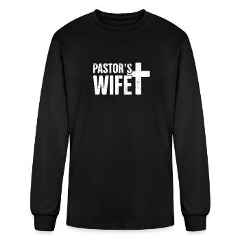 Pastor's Wife - Men's Long Sleeve T-Shirt - black - Front