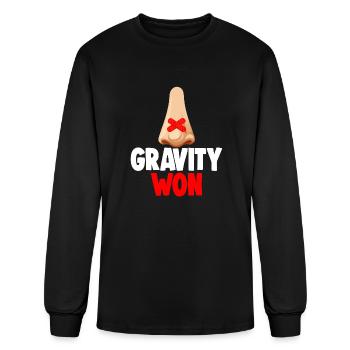 Gravity Won - Men's Long Sleeve T-Shirt - black - Front