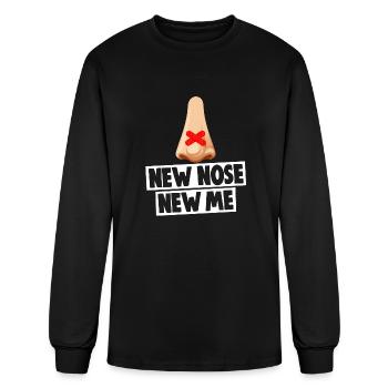 New Nose New Me - Men's Long Sleeve T-Shirt - black - Front