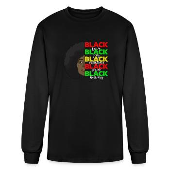 Black Love Black - Men's Long Sleeve T-Shirt - black - Front