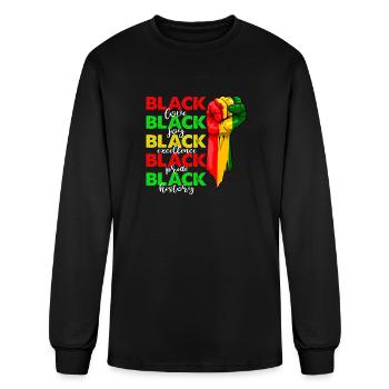 Black Love Black - Men's Long Sleeve T-Shirt - black - Front