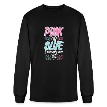 Pregnancy 07B - Men's Long Sleeve T-Shirt - black - Front