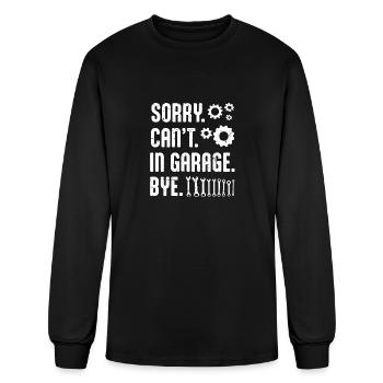 Garage Auto Car Mechanic Motorcycle Handyman - Men's Long Sleeve T-Shirt - black - Front