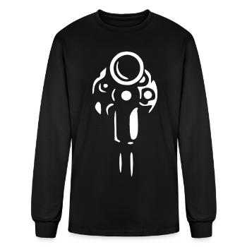 Revolver Pistole Waffe - Men's Long Sleeve T-Shirt - black - Front