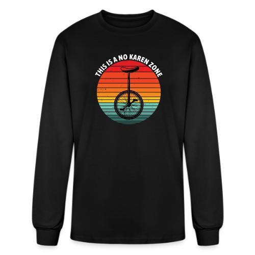 This Is A No Karen Zone White - Men's Long Sleeve T-Shirt