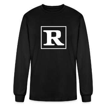 R Rated - Men's Long Sleeve T-Shirt - black - Front