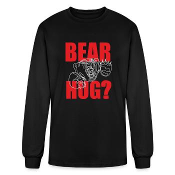 BEAR HUG - Men's Long Sleeve T-Shirt - black - Front
