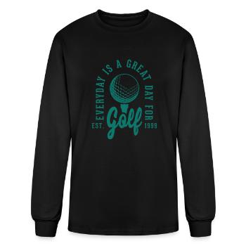 Everyday Is A Great Day For Golf - Men's Long Sleeve T-Shirt - black - Front