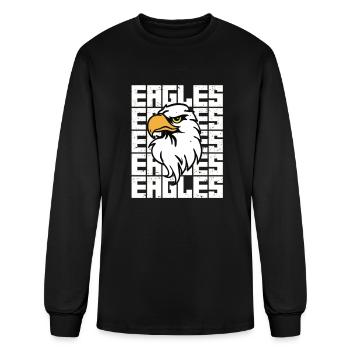 Eagles - Men's Long Sleeve T-Shirt - black - Front