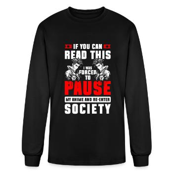 Anime Kawaii Hentai - Men's Long Sleeve T-Shirt - black - Front