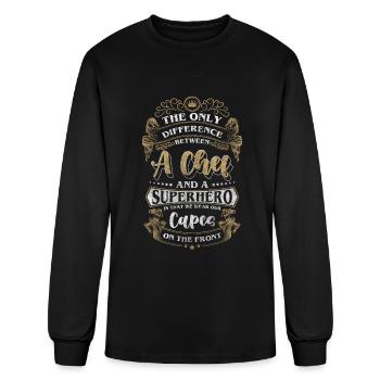 Cooking Gastronomy Delicious Hobby Chef - Men's Long Sleeve T-Shirt - black - Front