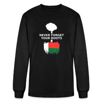 Madagascar Never Forget Your Roots - Men's Long Sleeve T-Shirt - black - Front
