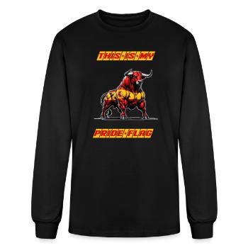 This is my pride flag Spain - Men's Long Sleeve T-Shirt - black - Front