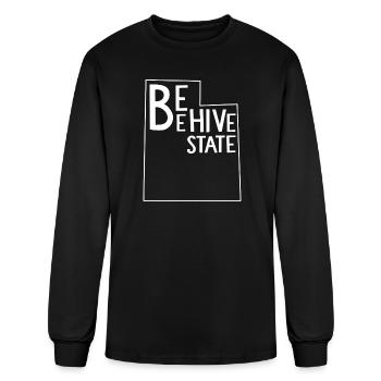 Beehive State - Men's Long Sleeve T-Shirt - black - Front