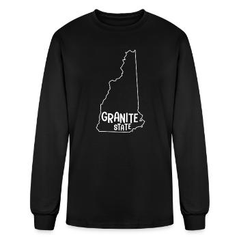 Granite State - Men's Long Sleeve T-Shirt - black - Front