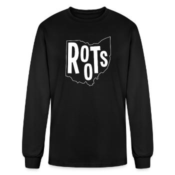 Ohio Roots - Men's Long Sleeve T-Shirt - black - Front