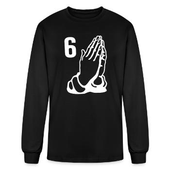 6 Pray Hands Six ovoxso - Men's Long Sleeve T-Shirt - black - Front