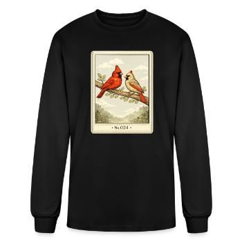 Vintage Cardinal Pair - Men's Long Sleeve T-Shirt - black - Front