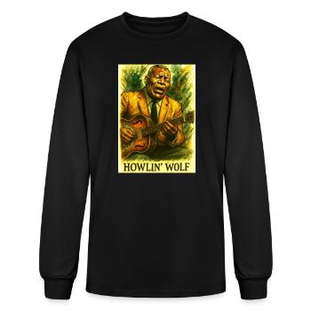 Howlin Wolf - Blues Legend Portrait - Men's Long Sleeve T-Shirt - black - Front