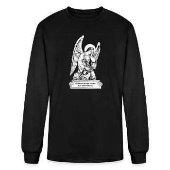 Angelic Rifle Guardian - Men's Long Sleeve T-Shirt - black - Front