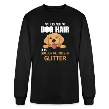 Golden Retriever Dog Lover Gift for Dog Mom Dad - Men's Long Sleeve T-Shirt - black - Front