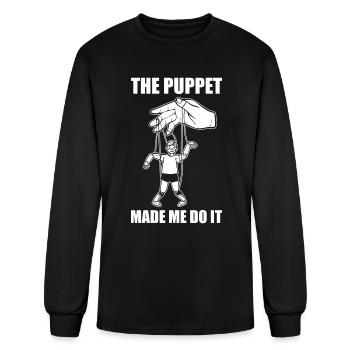 Funny Ventriloquist Puppeteer Puppet Maker - Men's Long Sleeve T-Shirt - black - Front