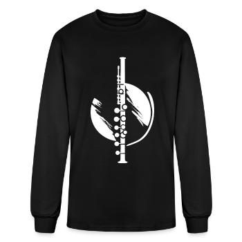 Flute - Men's Long Sleeve T-Shirt - black - Front
