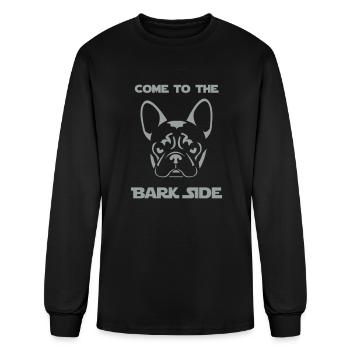 French Bulldog - Come to the Bark Side - Frenchie - Men's Long Sleeve T-Shirt - black - Front