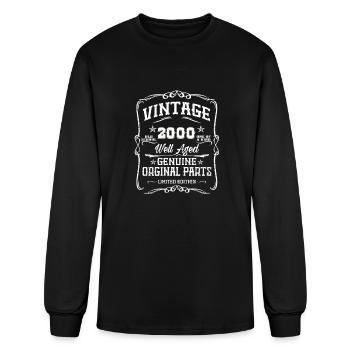 Vintage 2000 - Men's Long Sleeve T-Shirt - black - Front