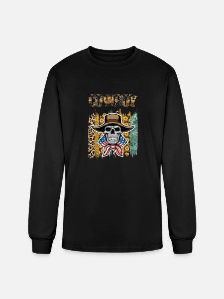 cowboy haloween - Men's Long Sleeve T-Shirt - black