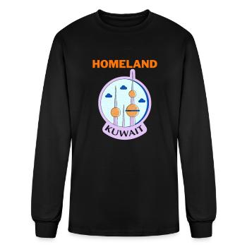 T-shirt with the word homeland on it - Men's Long Sleeve T-Shirt - black - Front