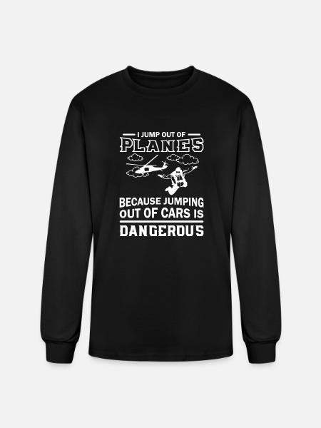 Jump Out Of Planes - Men's Long Sleeve T-Shirt - black