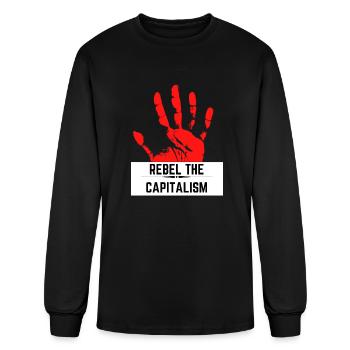 Rebel Capitalist - Men's Long Sleeve T-Shirt - black - Front