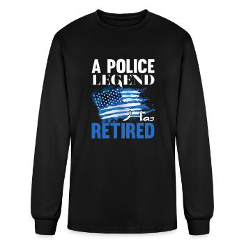 A Police Legend - Men's Long Sleeve T-Shirt - black - Front