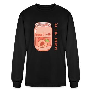 Peach Milk - Men's Long Sleeve T-Shirt - black - Front