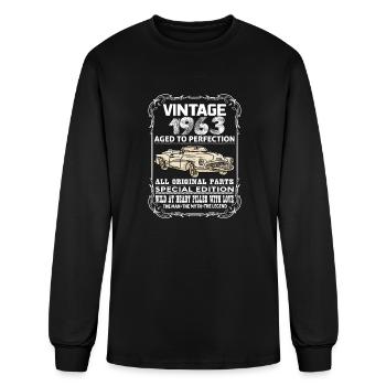 VINTAGE 1963-AGED TO PERFECTION - Men's Long Sleeve T-Shirt - black - Front