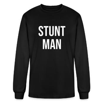 Stunt Man - Men's Long Sleeve T-Shirt - black - Front